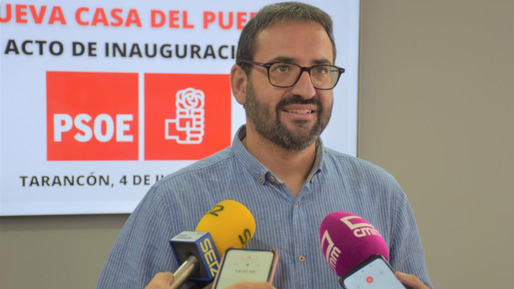 Sergio Gutiérrez, este lunes en la localidad conquense de Tarancón