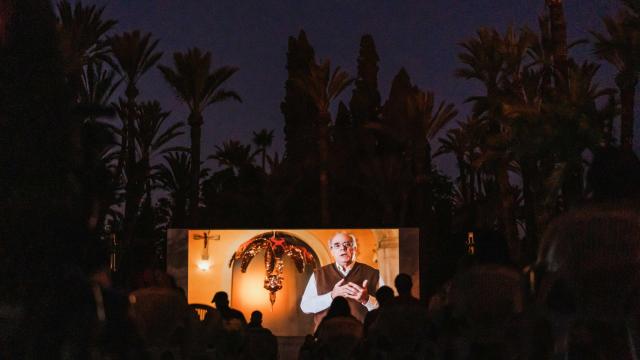 Una de las proyecciones del FICIE en el Hort del Xocolater.