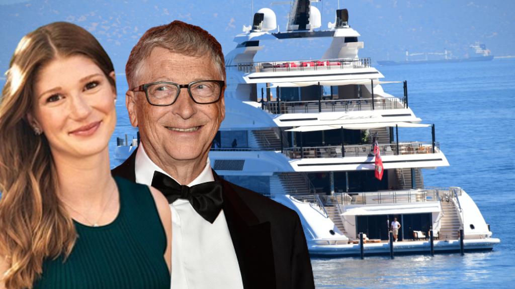 Bill Gates y su hija Jennifer en un montaje de JALEOS.