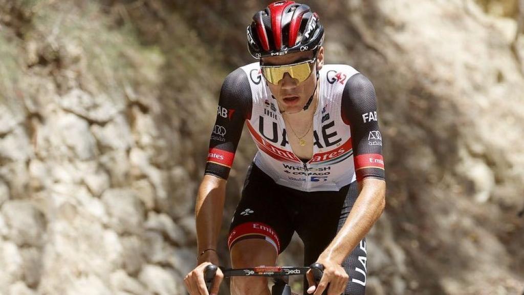 Juan Ayuso durante los Campeonatos de España