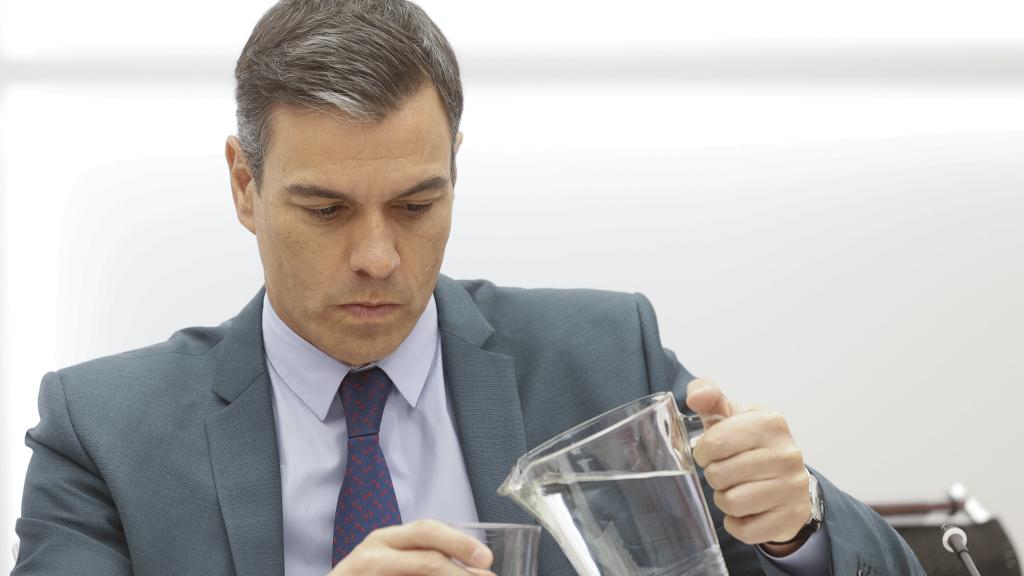 Pedro Sánchez, presidente del Gobierno, este lunes, en la Ejecutiva del PSOE.