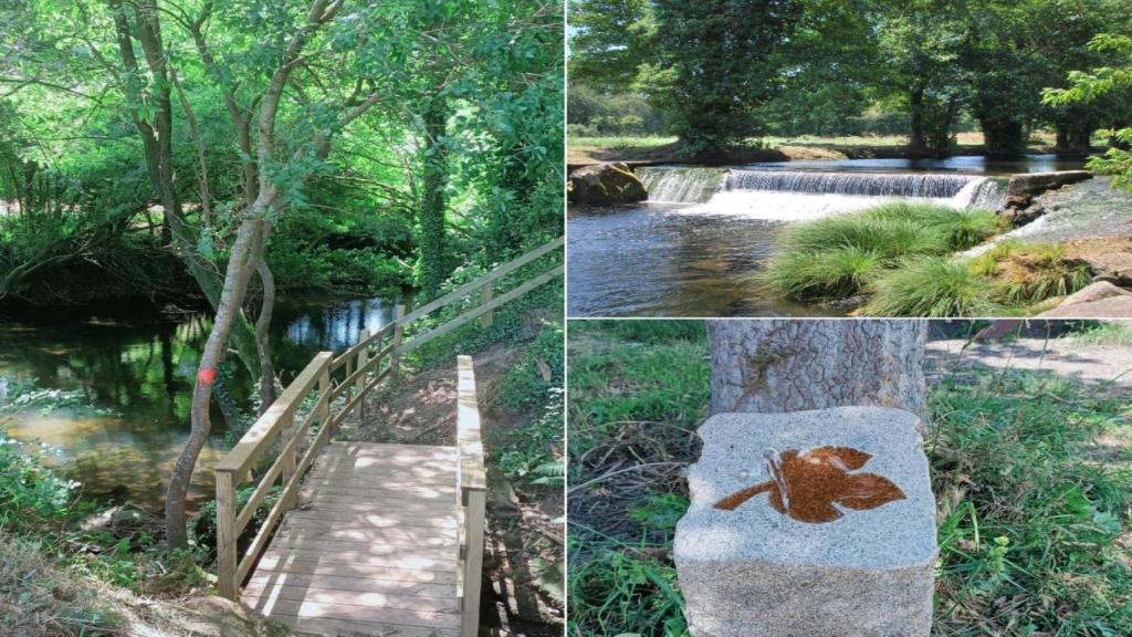 Paseo fluvial, playa y emblema de la ruta
