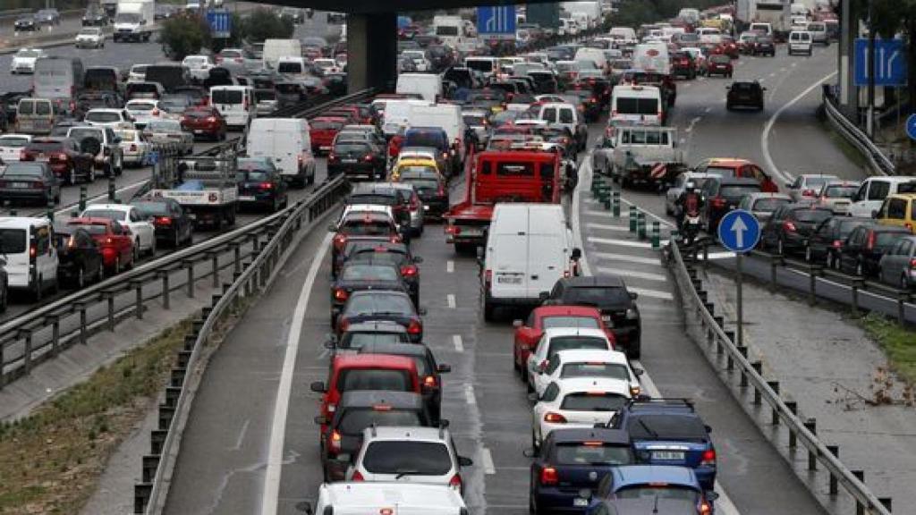 Atasco en la M-30