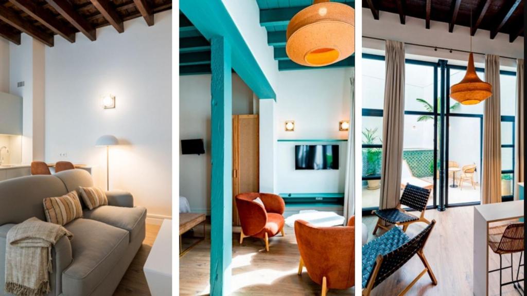 Estancias de algunos de los apartamentos. La Idea Proyectos.