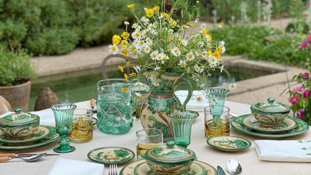 Centro de mesa de artesanía española- Fotografía Libro