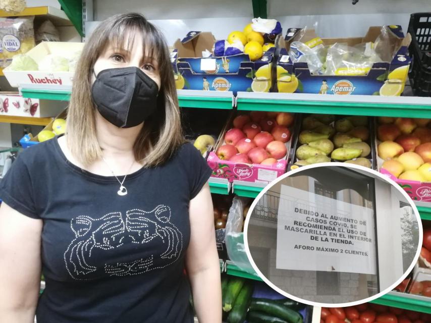Beatriz dueña de la frutería en Valladolid