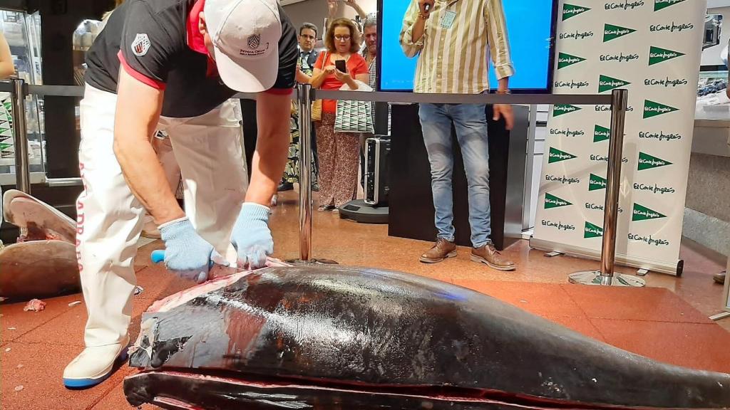 Ronqueo del atún rojo de almadraba en El Corte Inglés