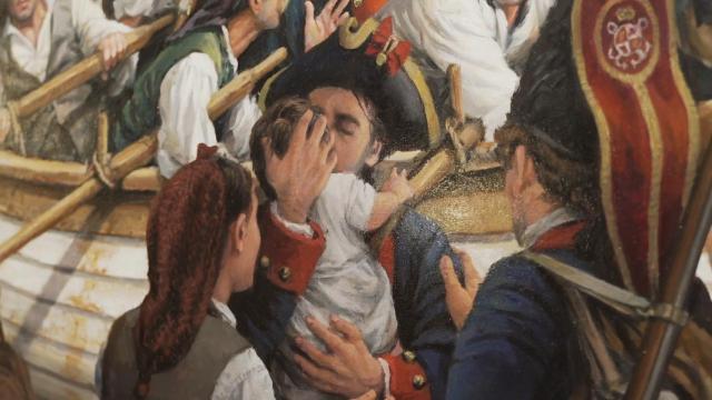 Acto de presentación del cuadro donado por Iberdrola al CESEDEN