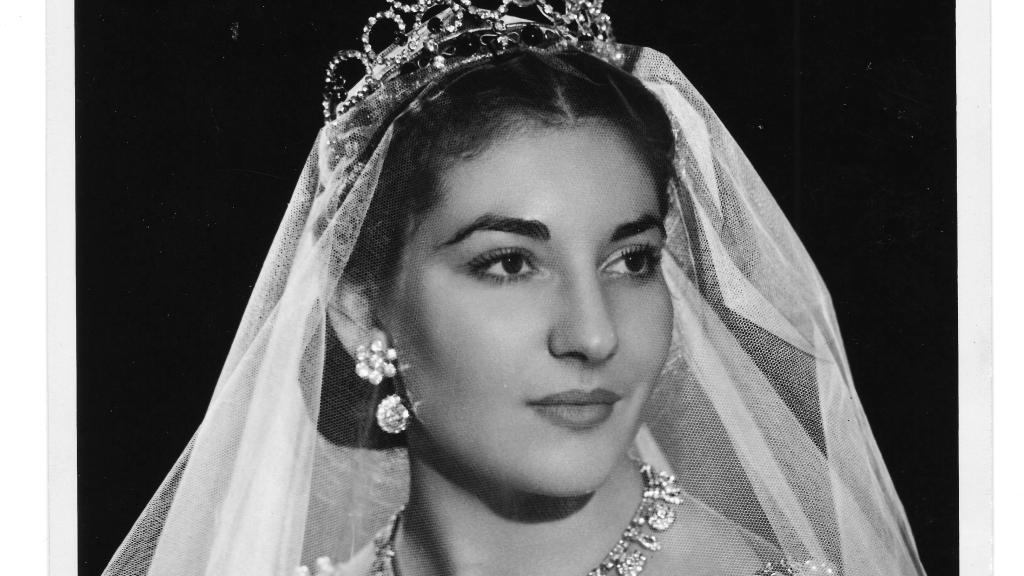Callas, ataviada con el vestuario de 'Il Trovatore' en Ciudad de México. Foto: Fonds de Dotation Maria Callas