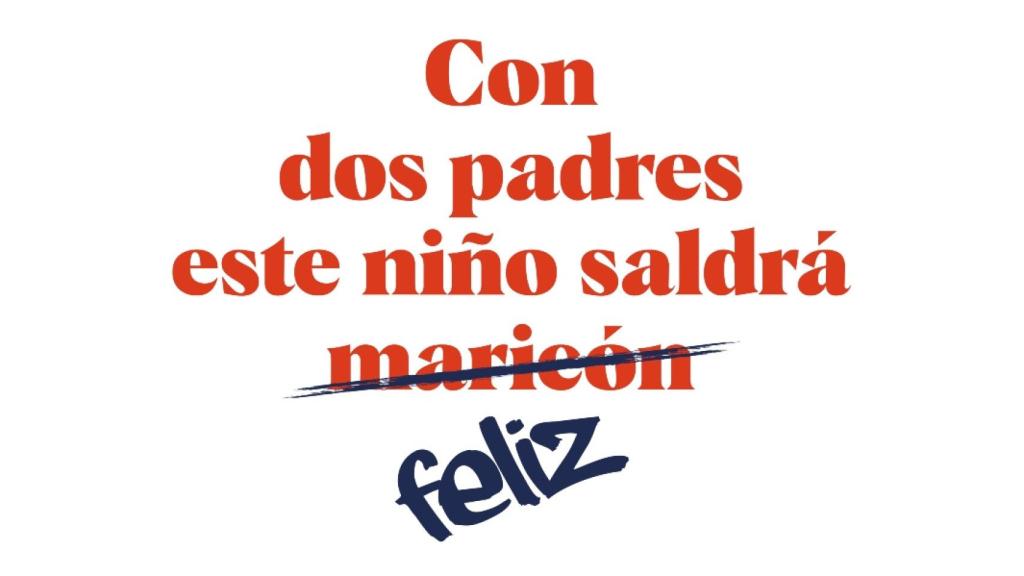 Detalle de la campaña de Danone que está recibiendo las críticas homófobas.