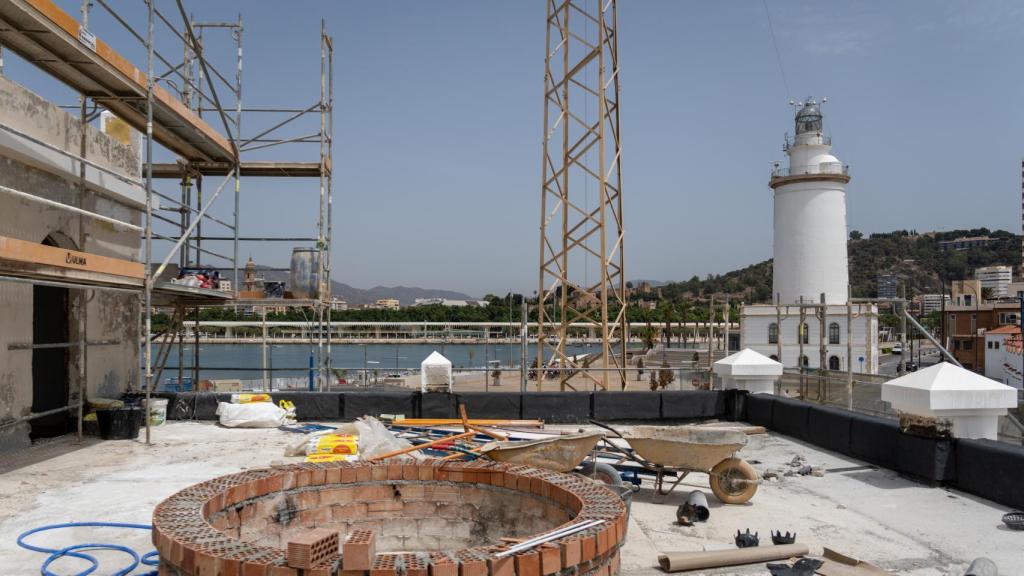 Una de las terrazas de la Casa de Botes.