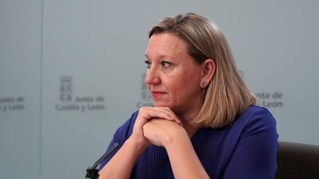 La consejera Isabel Blanco tras el Consejo de Gobierno.