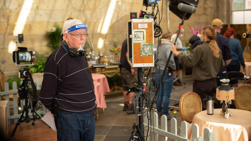 Terence Davies, en el rodaje de la película