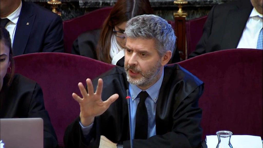 Andreu Van den Eynd, defensor de Junqueras, durante el juicio al 'procés'.