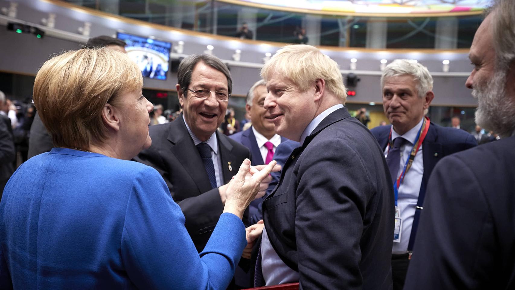 Boris Johnson, durante su último Consejo Europeo en octubre de 2019 cuando firmó el Brexit
