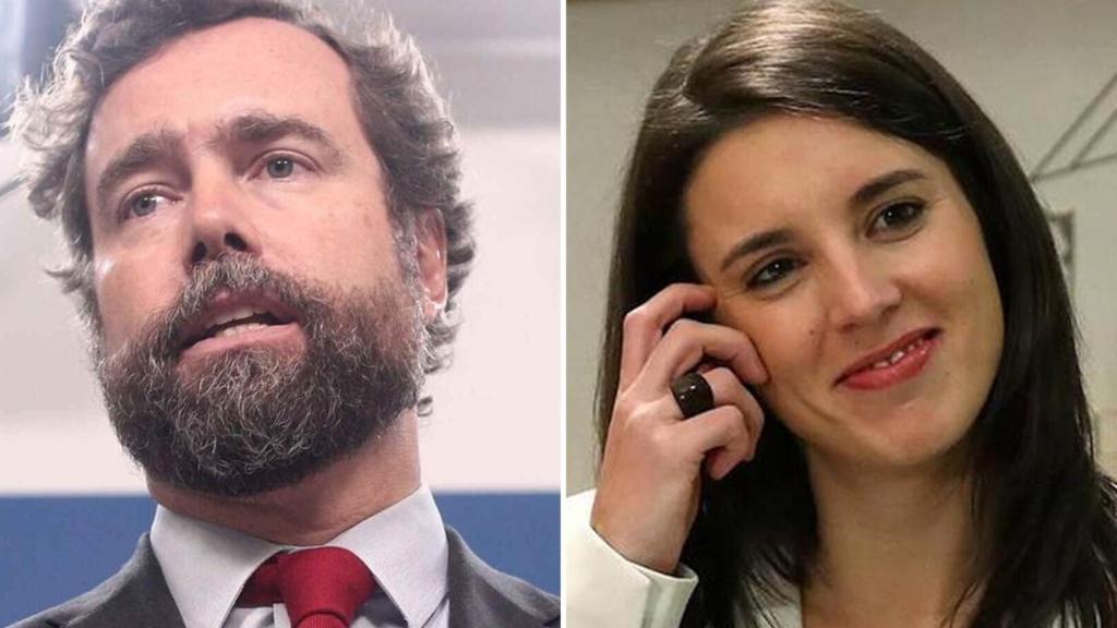 Espinosa de los Monteros e Irene Montero en un fotomontaje.