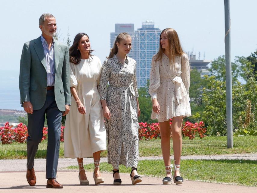 La familia real en Girona.