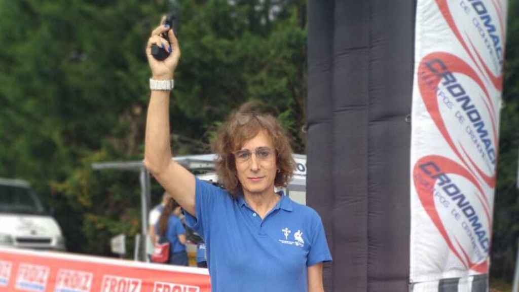 Mar Vázquez, concursante de 'Te ha tocado' como juez de atletismo.