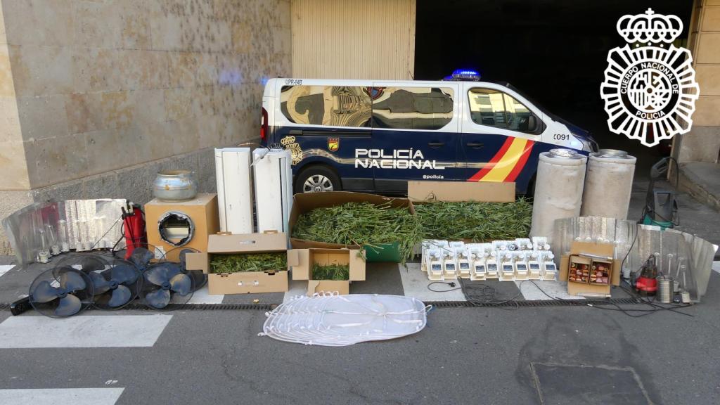 Efectos intervenidos por la Policía Nacional en el registro de las viviendas