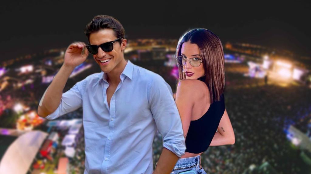 Álex González y María Pedraza en un fotomontaje de EL ESPAÑOL.