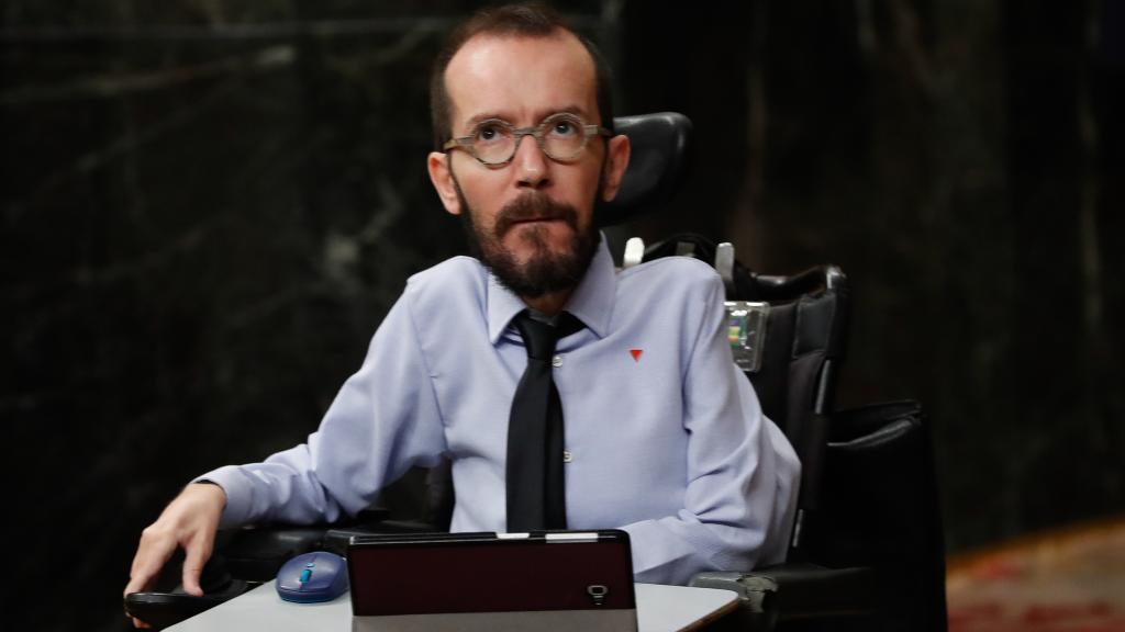 El portavoz parlamentario de Unidas Podemos, Pablo Echenique.