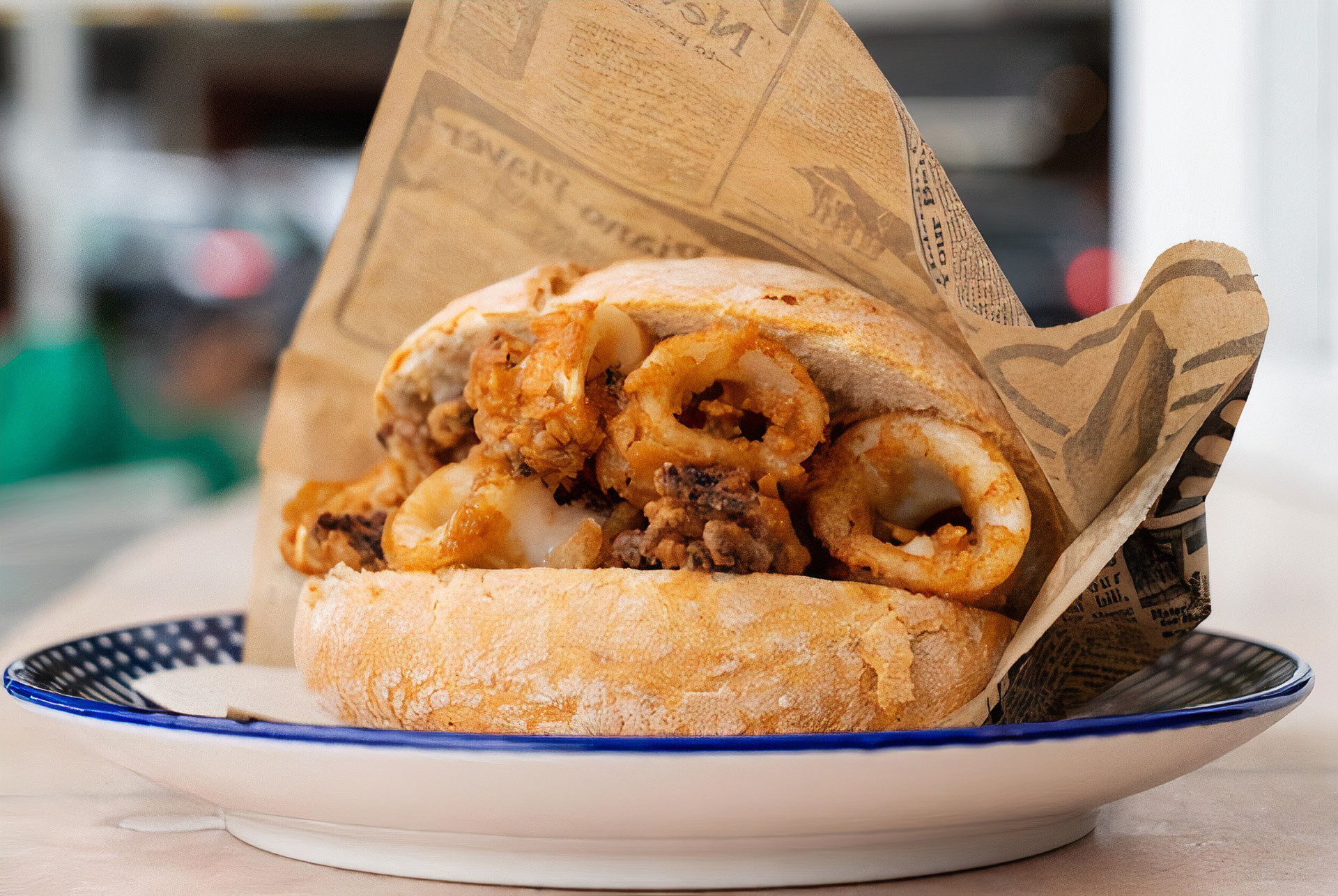 El bocata de calamares de Down Experience. Foto: Cedida