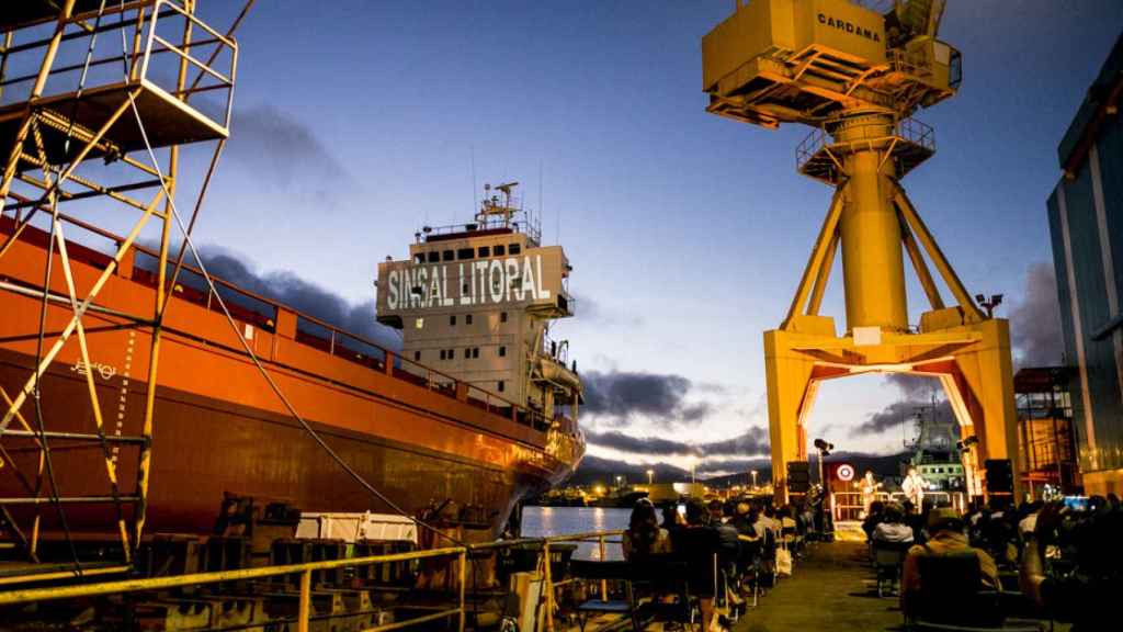 Festival Sinsal en el astillero Cardama de Vigo.