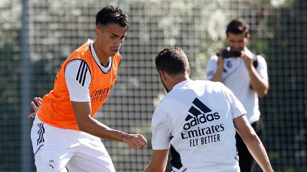 Reinier Jesus durante un entrenamiento de pretemporada del Real Madrid