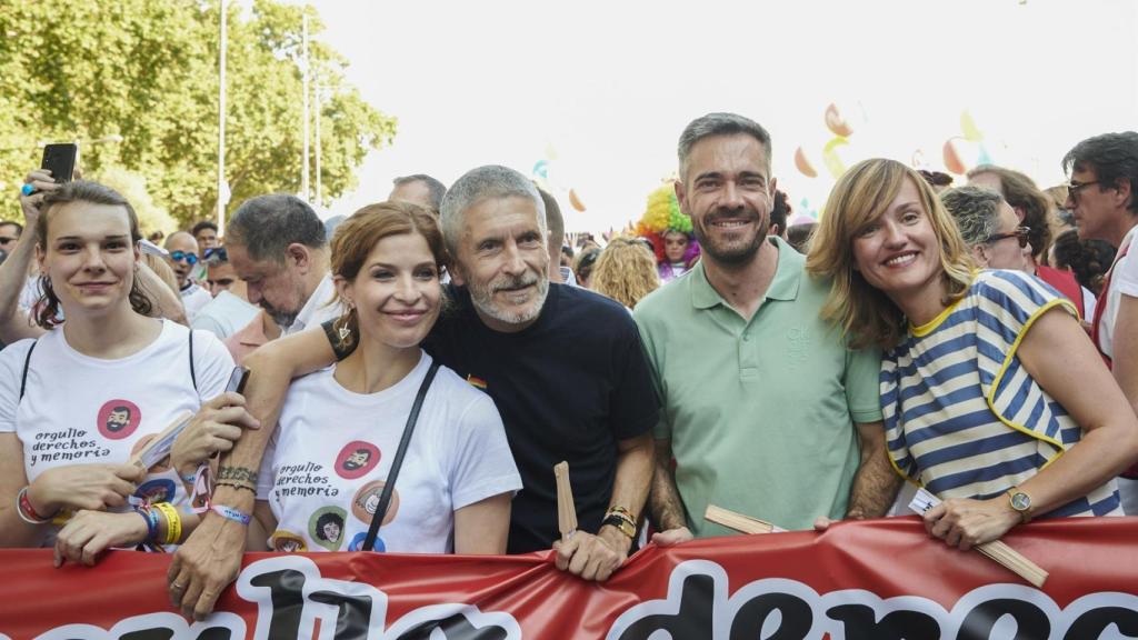 Grande-Marlaska junto a Pilar Alegría.