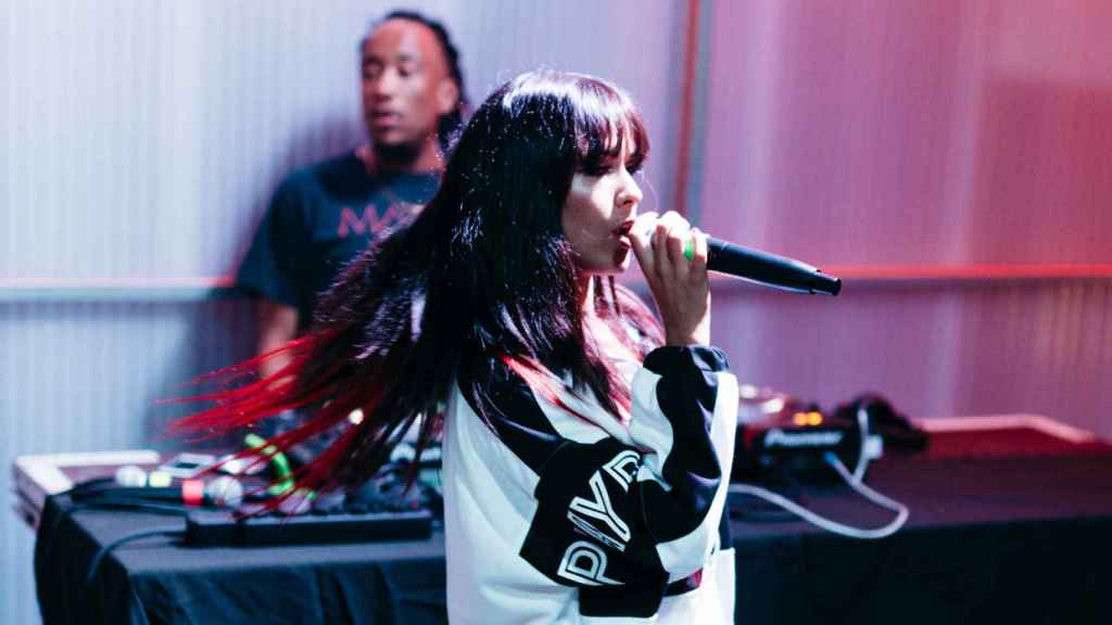 La Zowi durante una actuación.