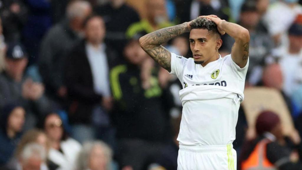 Raphinha, con el Leeds United