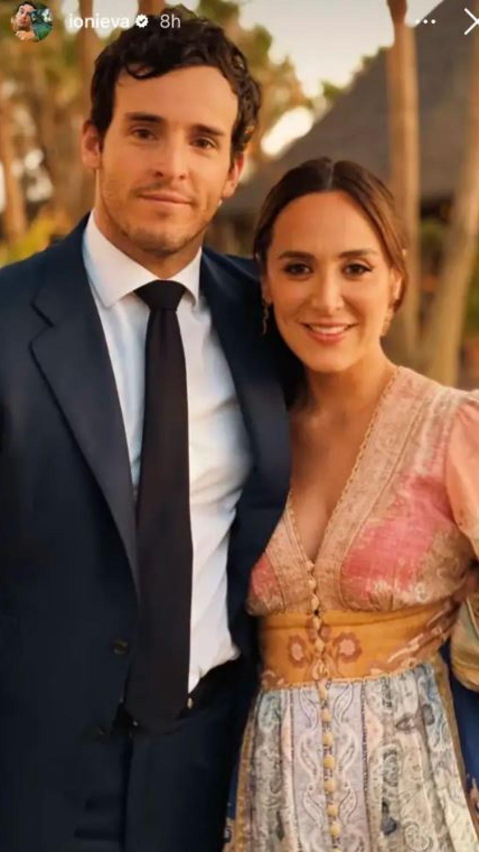 La única foto de Tamara Falcó en la boda.