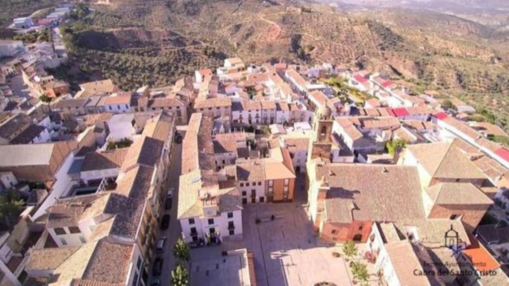 Vista aérea de Cabra del Santo Cristo en una imagen difundida por el Ayuntamiento.