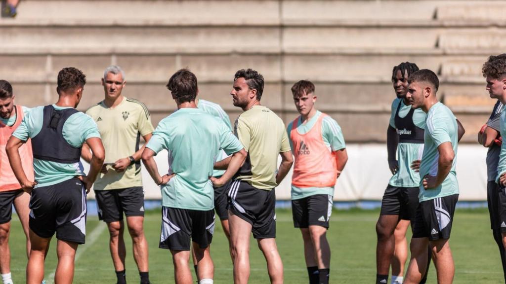Imagen del primer entrenamiento de Albacete. Foto: Albacete Balompié