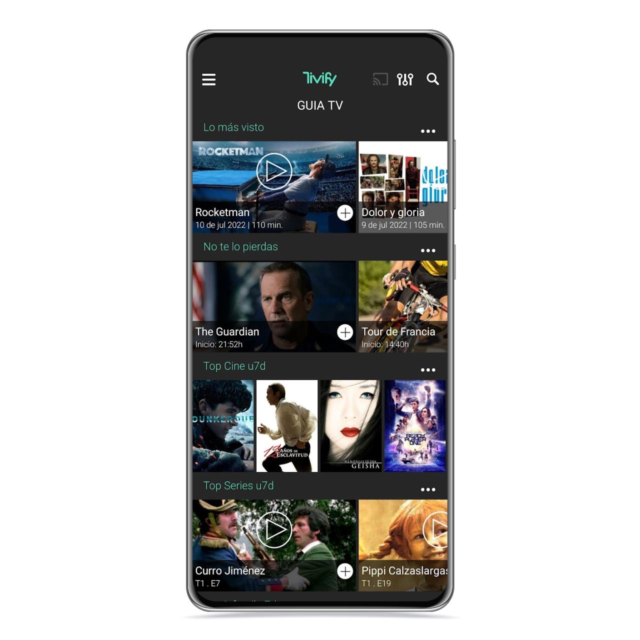 Guía TV de Tivify