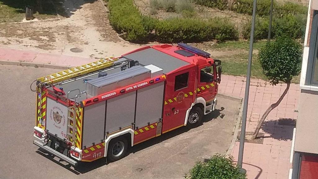 Los Bomberos de Zamora en el barrio de Vistalegre