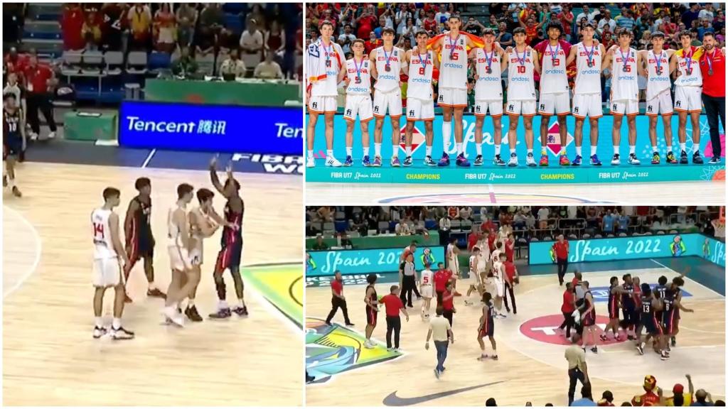 España sub17 roza el oro mundial y Estados Unidos arruina la final con una escena lamentable