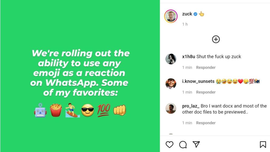 Zuckerberg lo anuncia