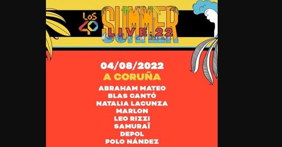 La plaza de María Pita de A Coruña acoge el concierto LOS40 Summer Live