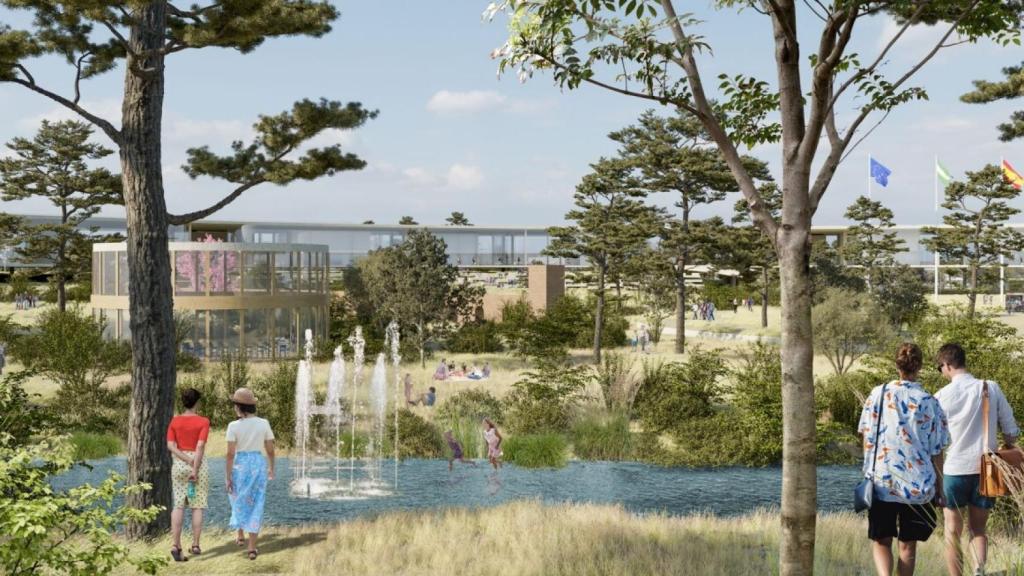 Recreación de la Expo 2027 de Málaga.