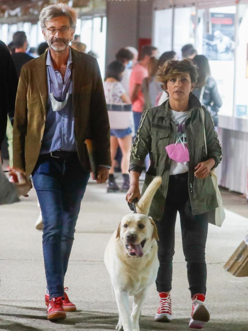 Sonsones Ónega junto a su actual pareja, el arquitecto César Vidal.