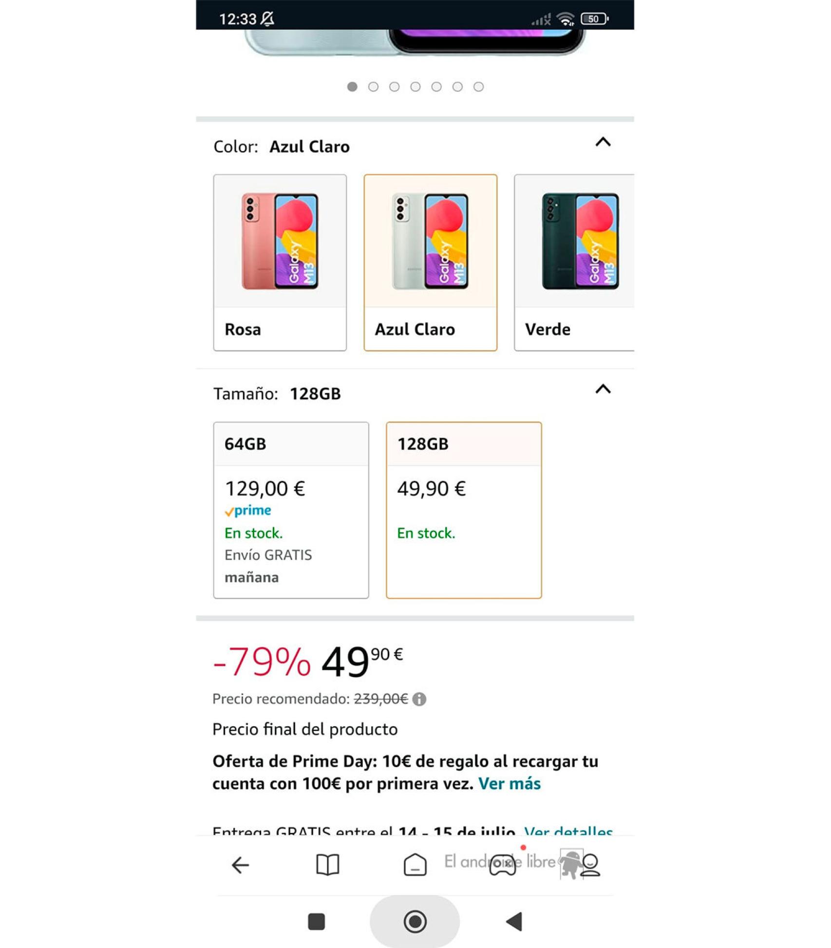 Error de precio en Amazon
