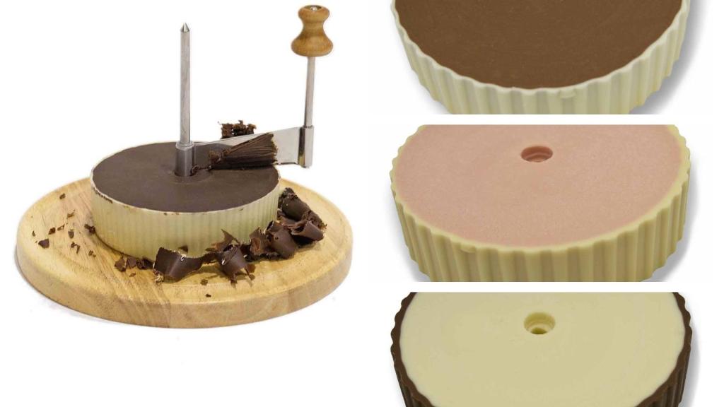 Molinillo para hacer flores de chocolate.