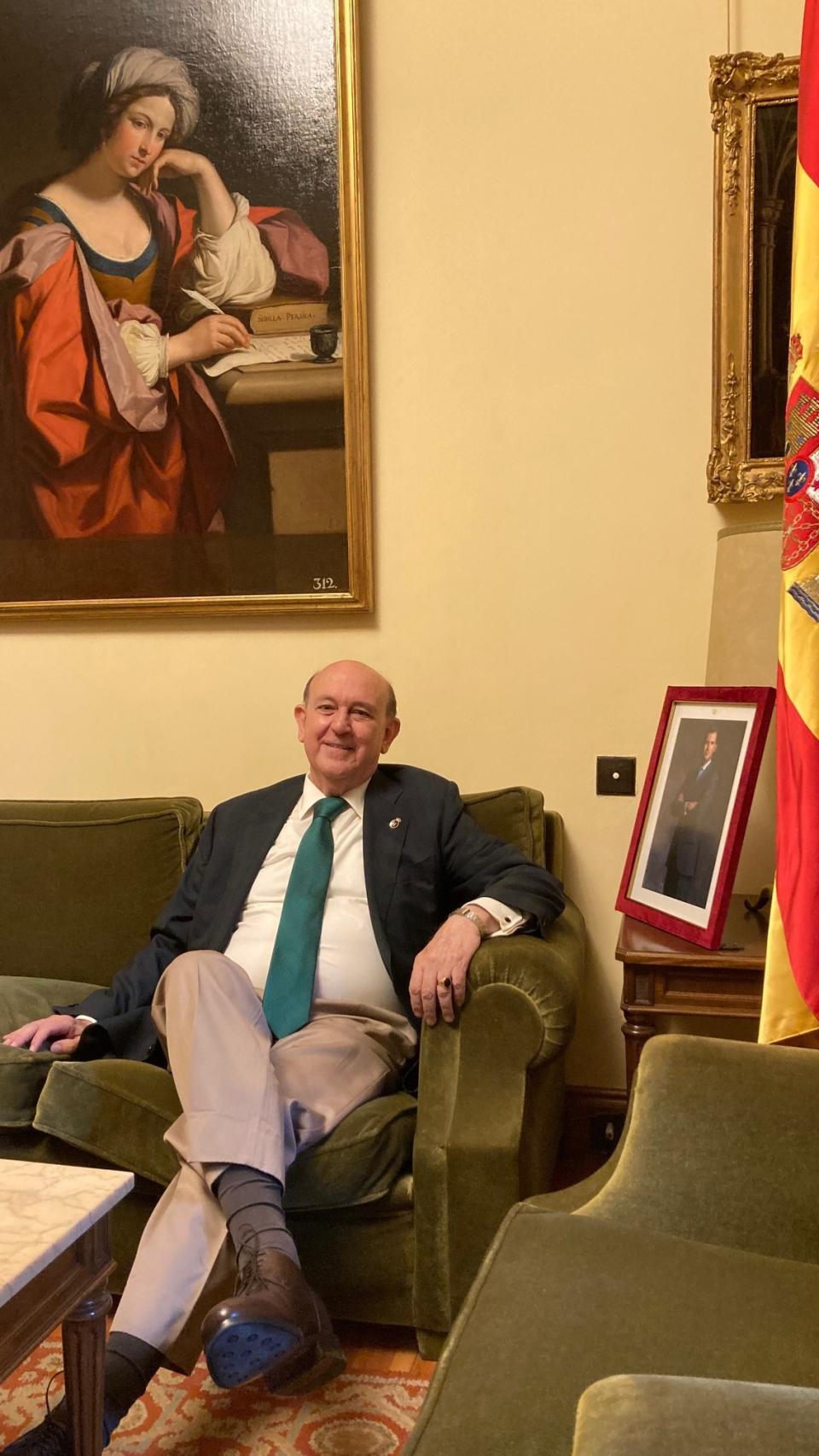 Ollero, durante la entrevista./