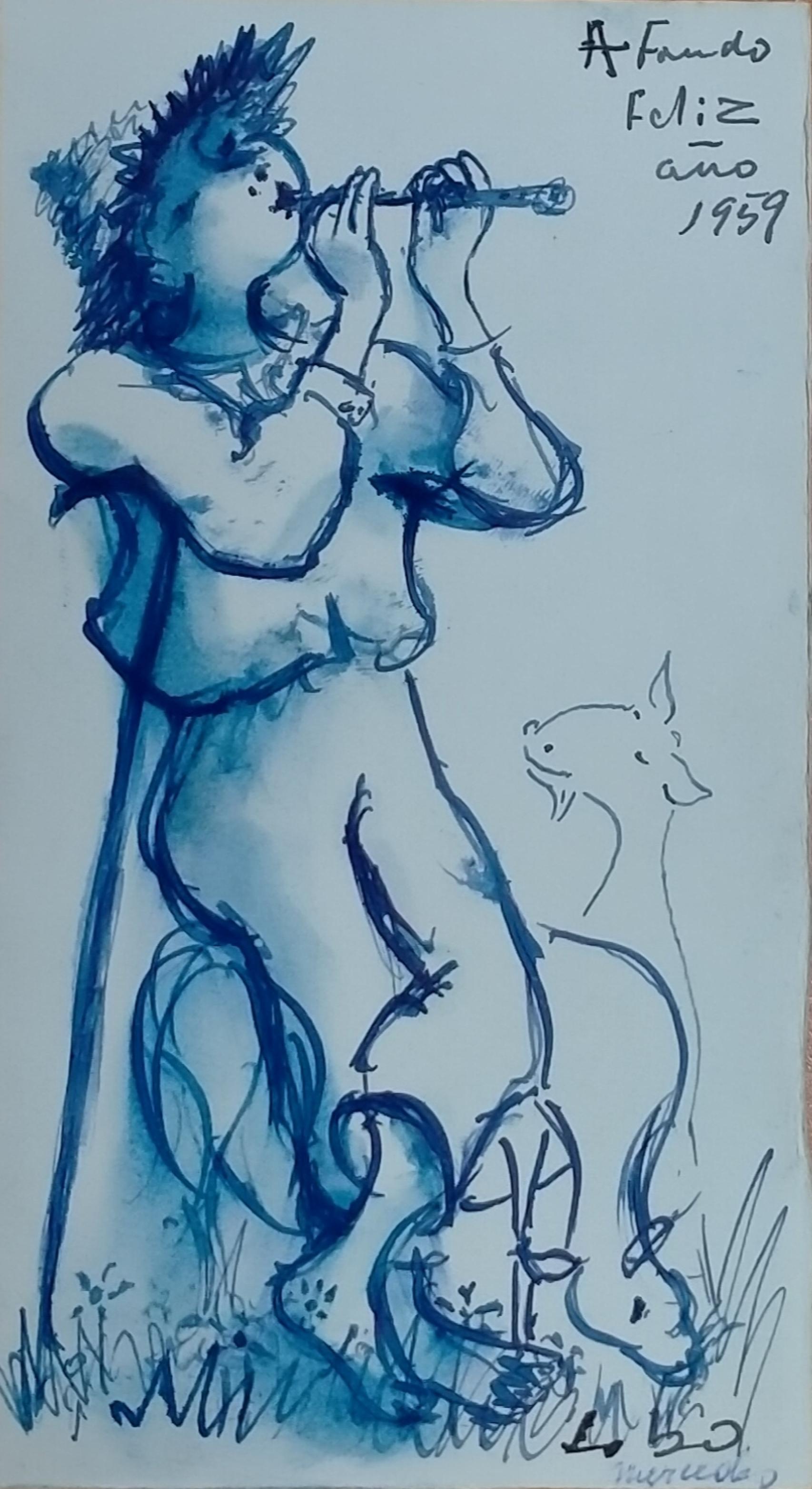 Felicitación navideña de Baltasar Lobo