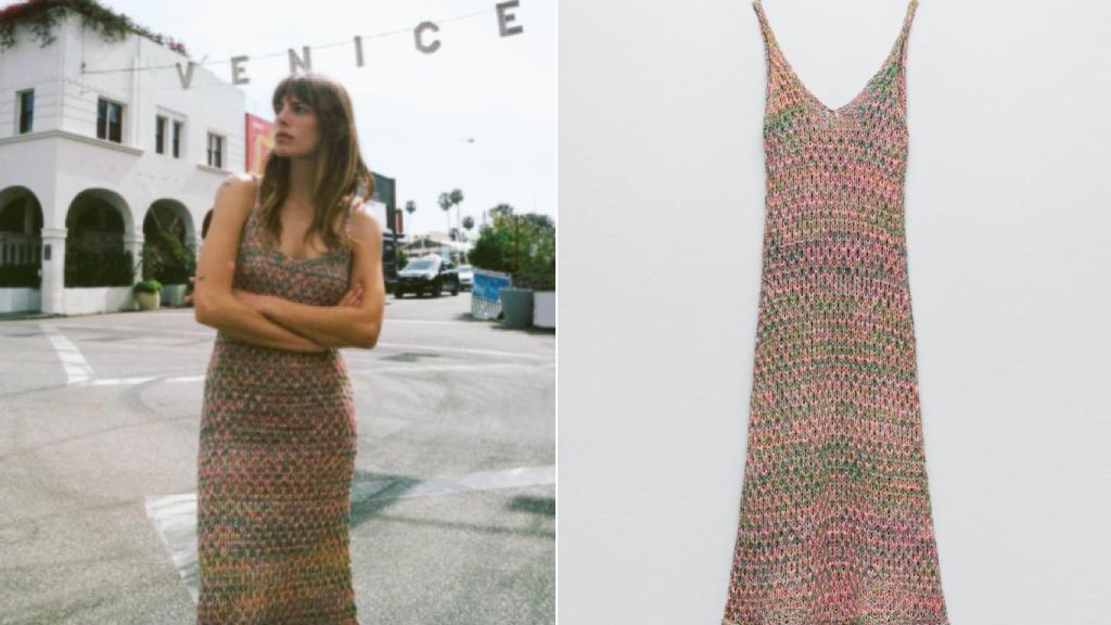El vestido multicolor de Zara.