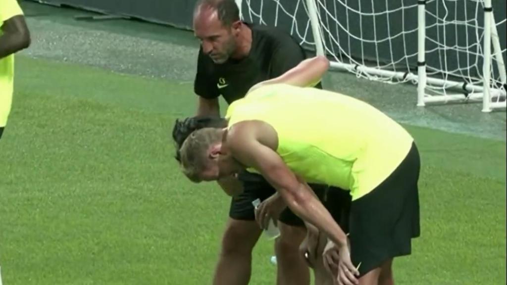 Conte exprime a sus estrellas: Kane vomita y Son se echa al suelo tras un ejercicio de resistencia