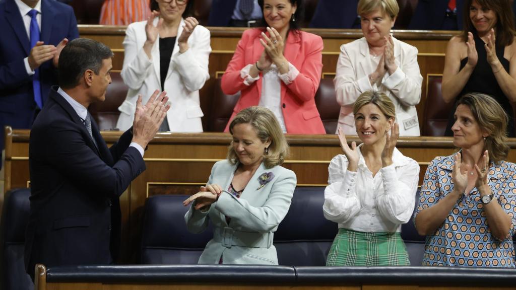 Pedro Sánchez, durante el Debate sobre el estado de la Nación.