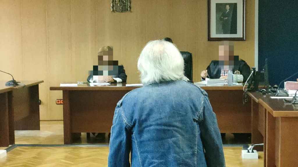 El acusado durante la vista de conformidad.