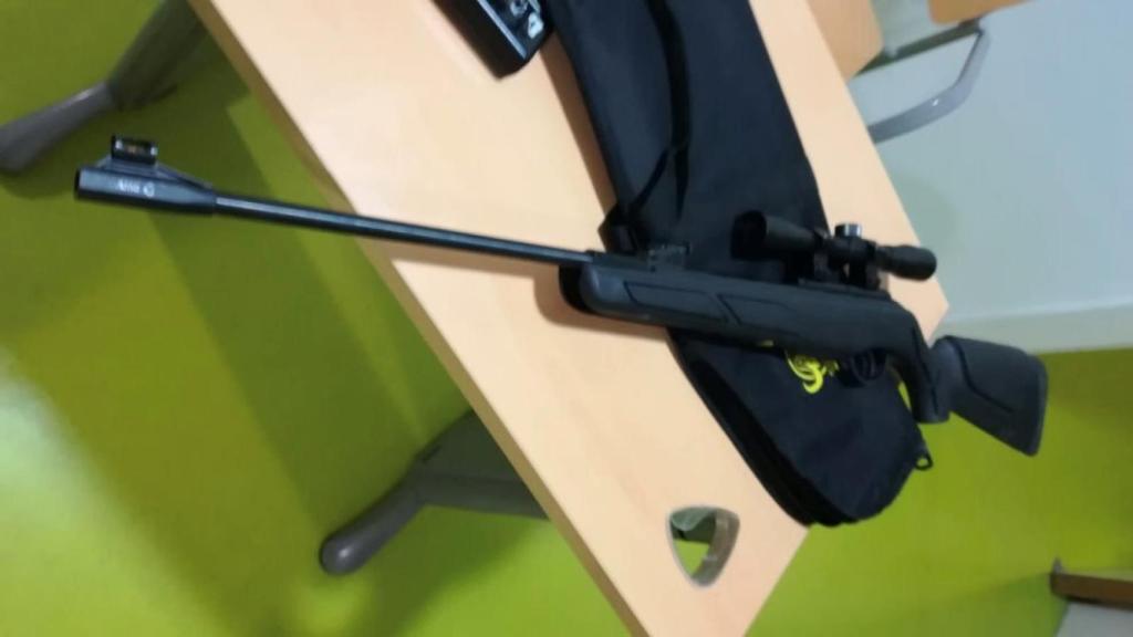 Rifle intervenido a los dos detenidos en Albacete.